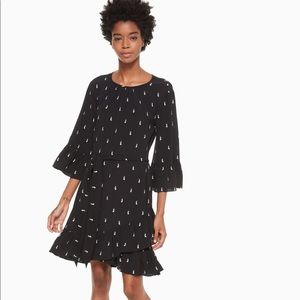 Kate Spade penguin crepe dress